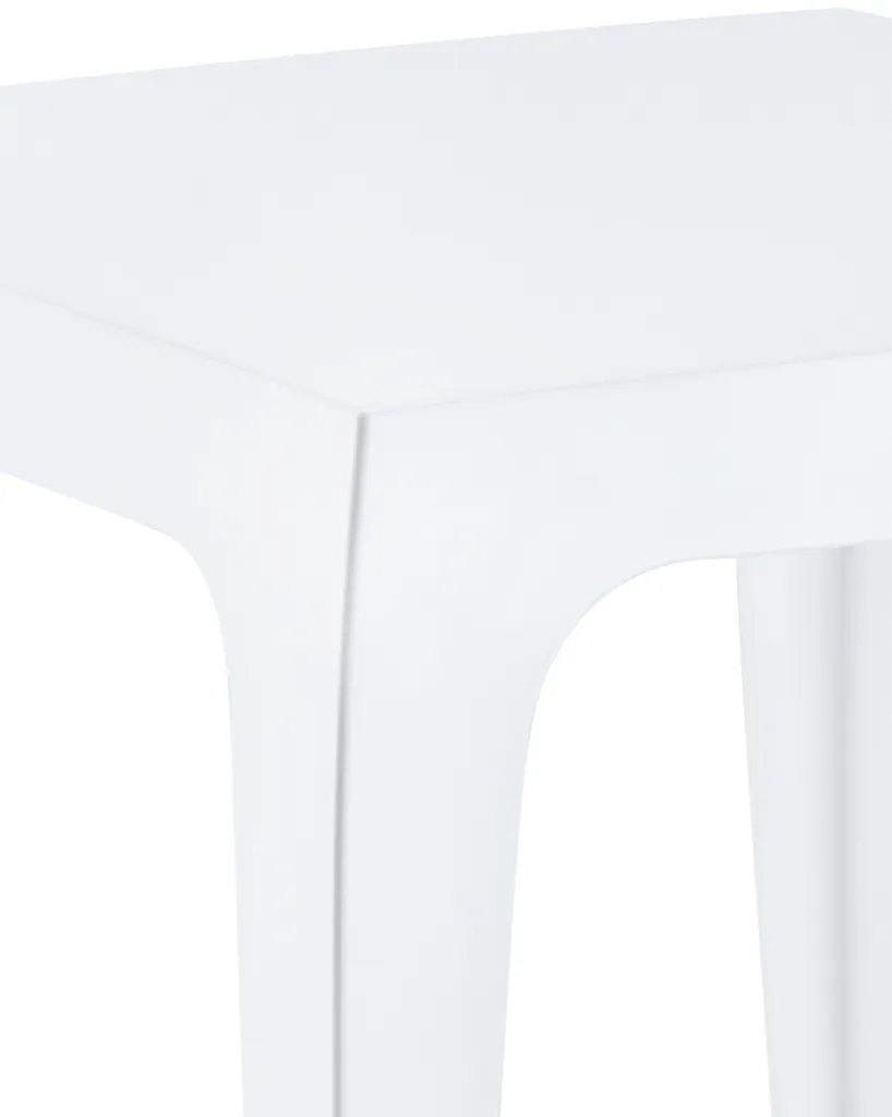 Table Basse de Jardin Empilable Queen Blanche - Gain de Place Design