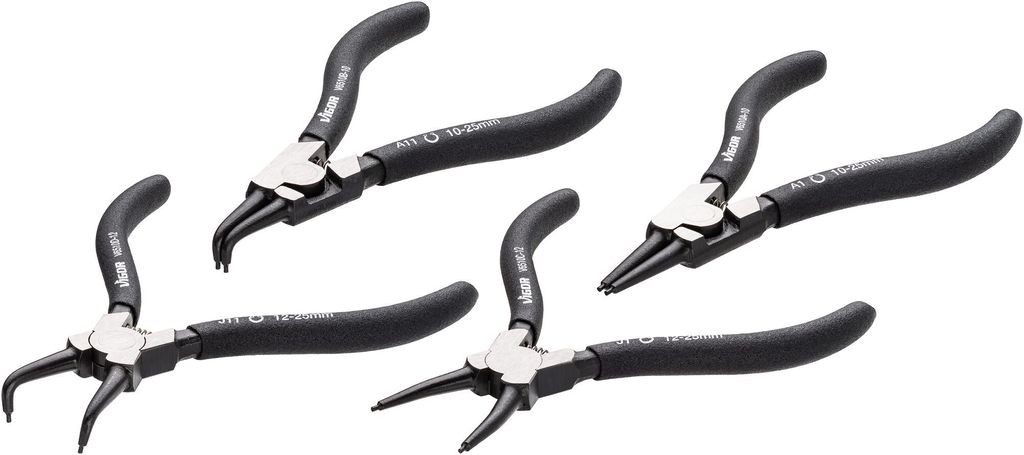 VIGOR Sicherungsringzangen Satz 140 mm V6510-10/4 4-teilig Anzahl Werkzeuge: 4
