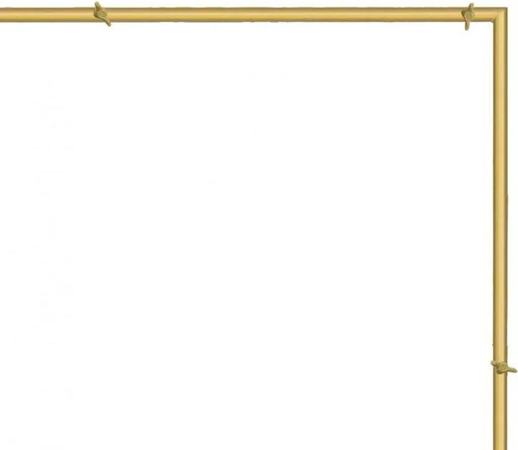 Cadre carré 210x210 cm doré pour décoration de salle et fond de scène