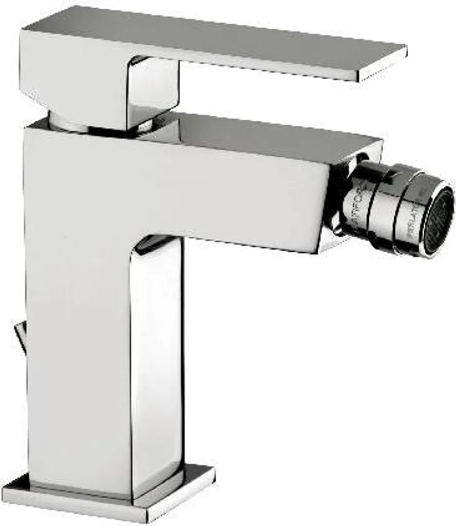 Paffoni Elle EL135CR Mélangeur bidet chrome design carré avec vidange