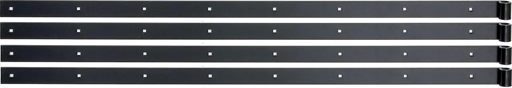 Alberts 862718 Penture de volet droite 1160x40x5mm noir lot de 4