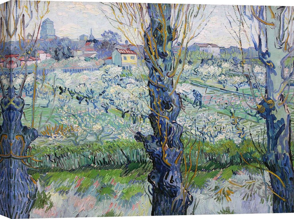 Kunstdruck auf Leinwand Vincent Van Gogh, Blick auf Arles - 80x60 cm
