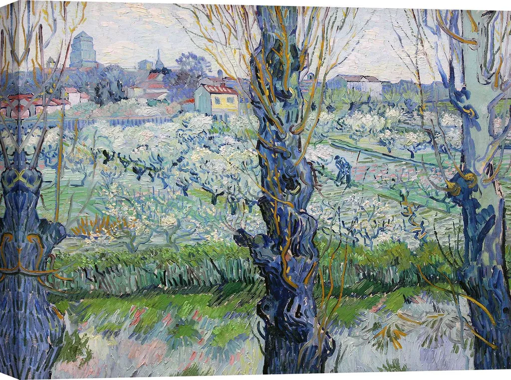 Quadro Van Gogh Arles 60x40 - Stampa su Tela Moderna per Arredo Interni