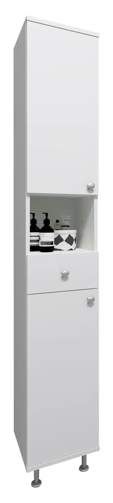 Meuble de Salle de Bain Nilosi 185 cm avec Tiroir et Design Compact