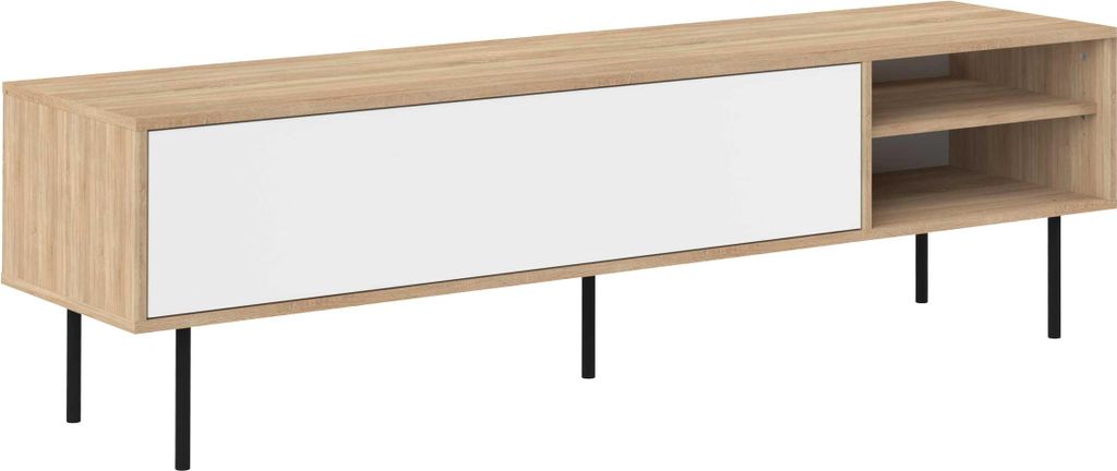 TV-Möbel Watt 165cm - Eiche/Weiß