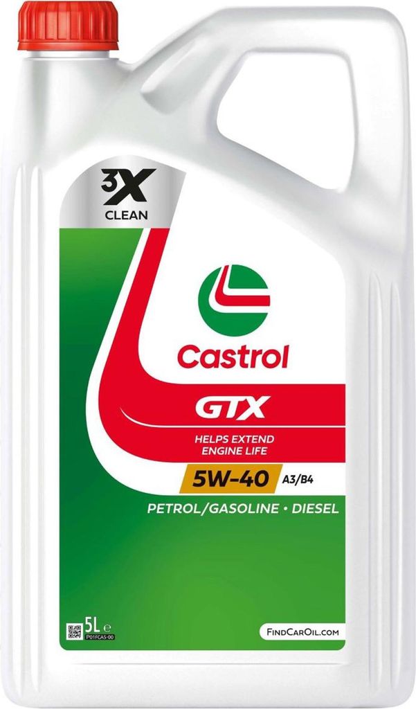 Castrol GTX 5W-40 A3/B4 5 Liter Produktbild 