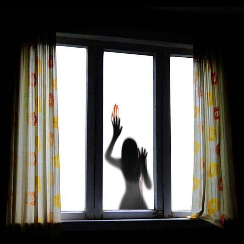 Halloween Deko Fensterbilder, Gespenst Frau Blutige Handabdrš¹cke Halloween Sticker, Halloween Tš¹rdeko, Grusel Deko Fenster Aufkleber fš¹r H...