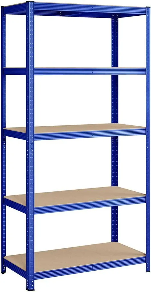 Étagère atelier garage 5 niveaux bleu 600kg pour stocker pneus et outils