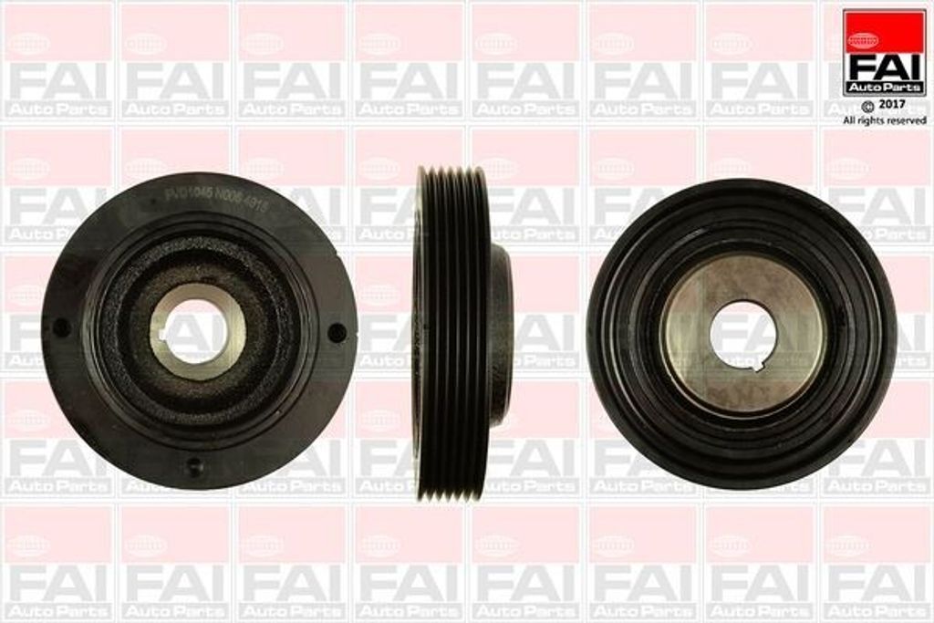 FAI AutoParts FVD1045 Riemenscheibe Kurbelwelle für FORD FOCUS (DAW, DBW) 133mm 5-Rippen