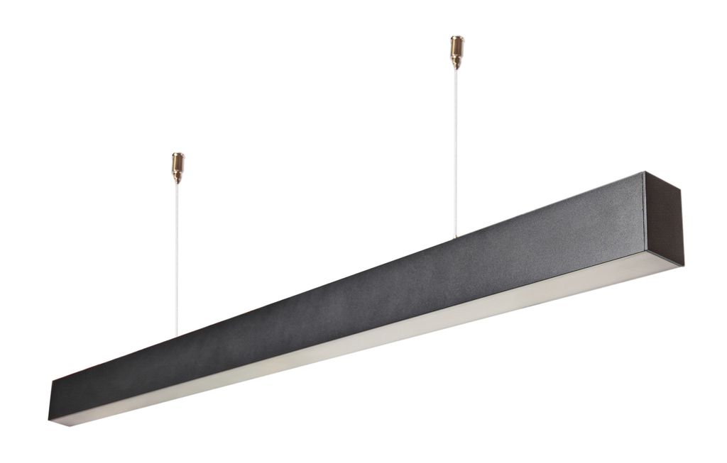 LED Solution Čierne lineárne prisadené / závesné LED Obrázok produktu 