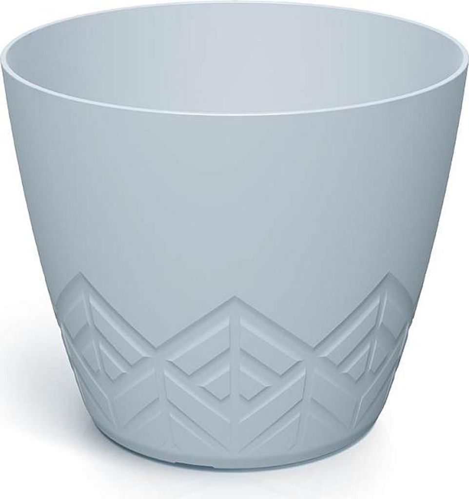 ARECO Blumentopf 15,8 cm – Farbe: hellgrau