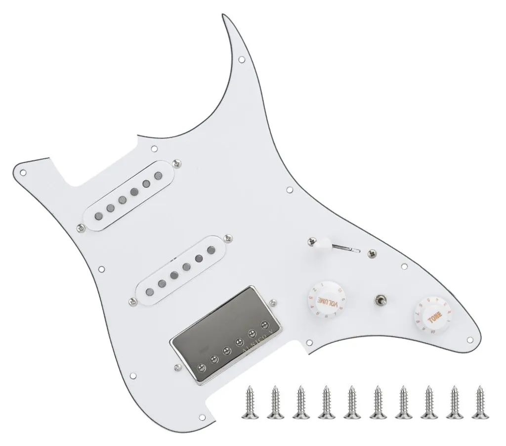 Micros SSH pré-câblés à double bobine performants pour guitare ST noire