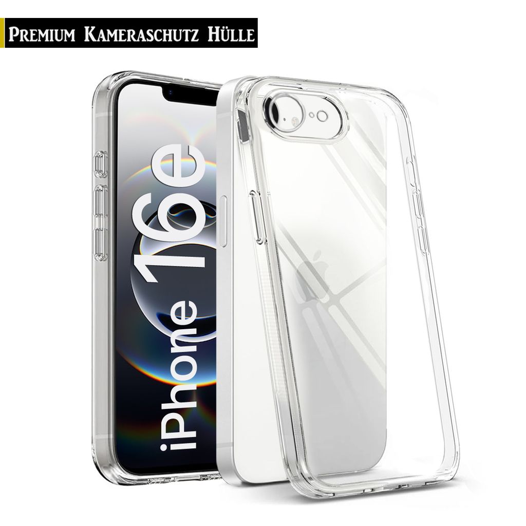 Für iPhone 16e (6.1") - Transparent Schutzhülle Silikon Produktbild 