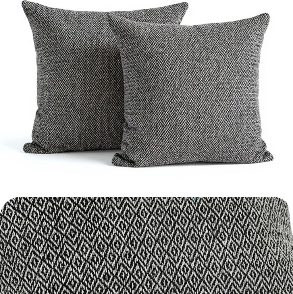 Marrakesch 2er Set Kissenbezug Kissen 40x40 cm groß | Sofakissen Kuschelkissen aus Baumwolle als Wohnzimmer Deko auf dem Sessel & Sofa | Dekokisse...
