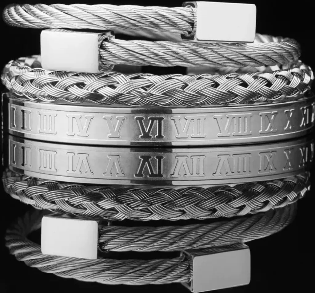 Bracciale Argento Massiccio KP32954 - Lusso Impressive per Lui e Lei