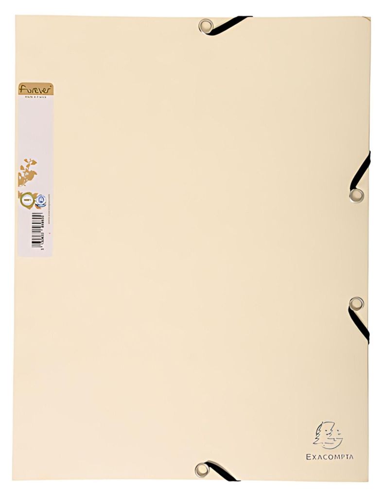 Exacompta Sammelmappe 3 Klappen Forever A4 sand Recyclingkarton 400 g