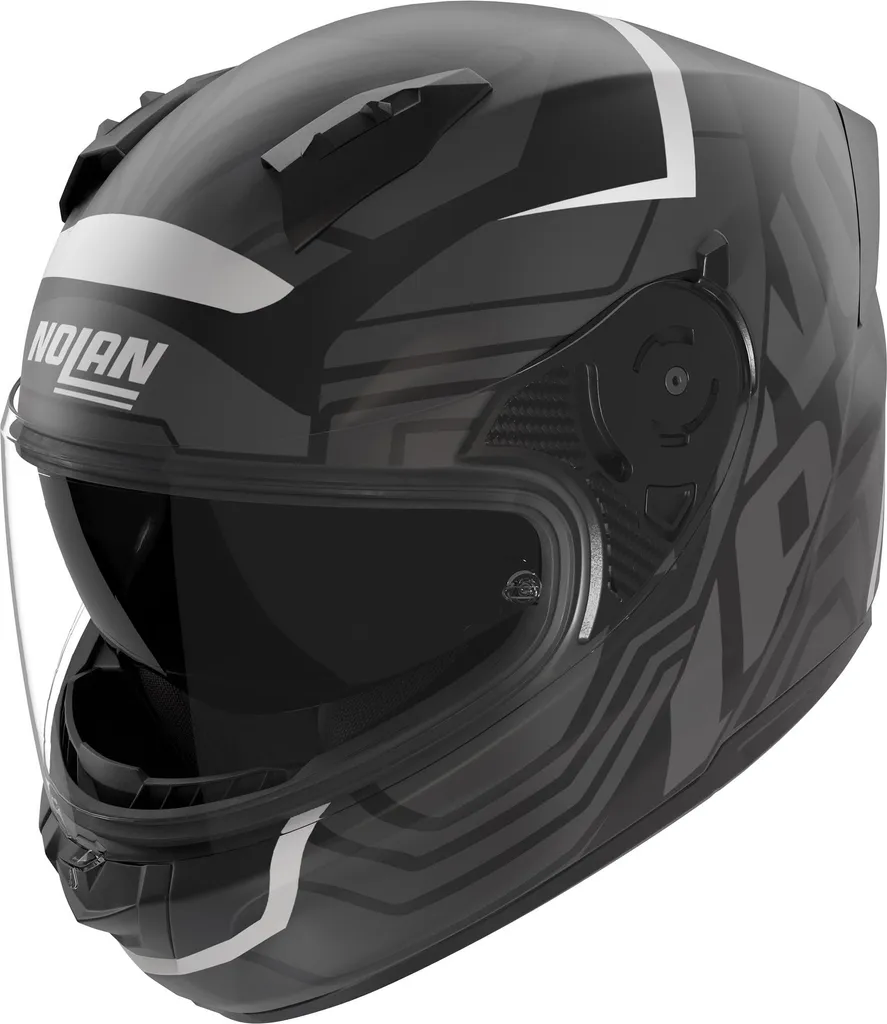 Nolan N60-6 Eclettico Casque avec Écran Solaire Interne Noir Gris M