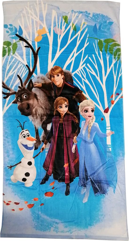 Asciugamano Disney Frozen 2 Elsa, Anna, Kristoff e Olaf 70 Immagine del prodotto 