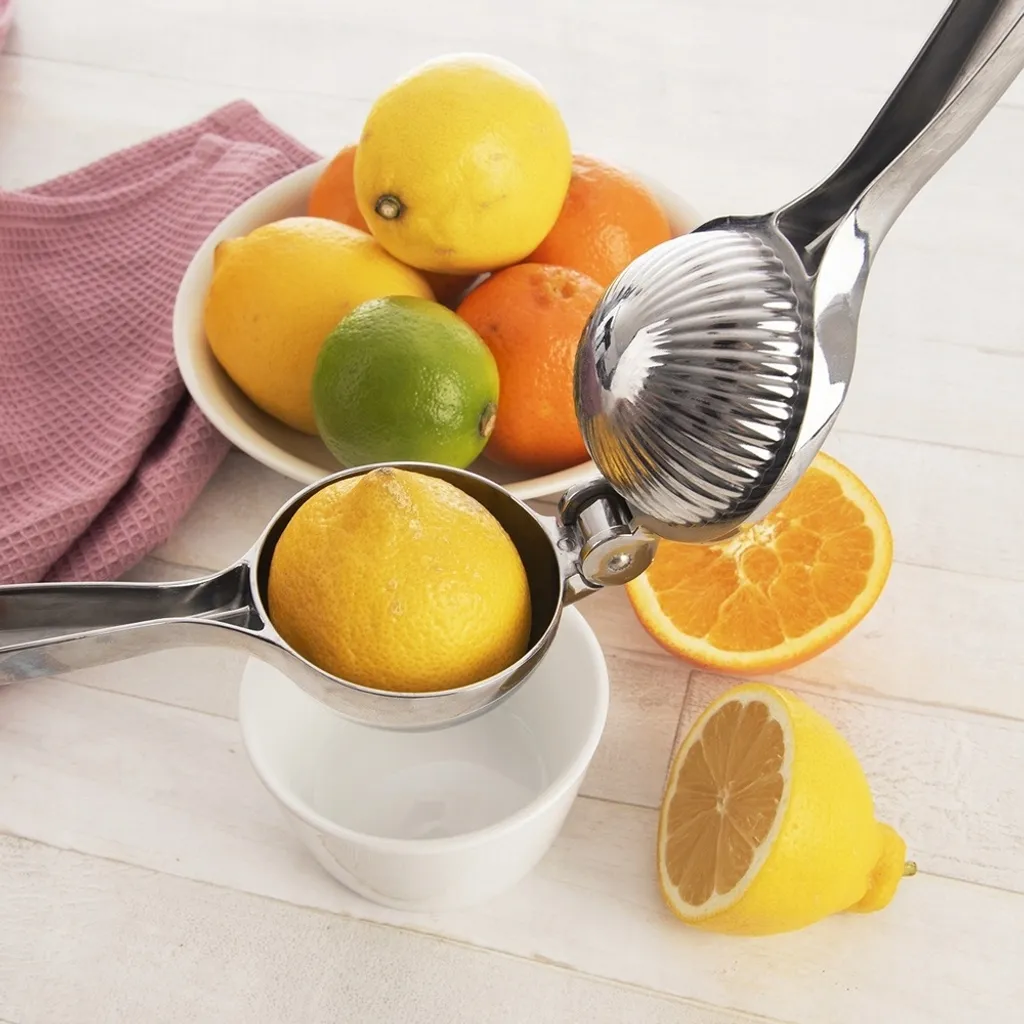 Spremiagrumi Manuale Professionale in Metallo per Limoni e Lime - 3