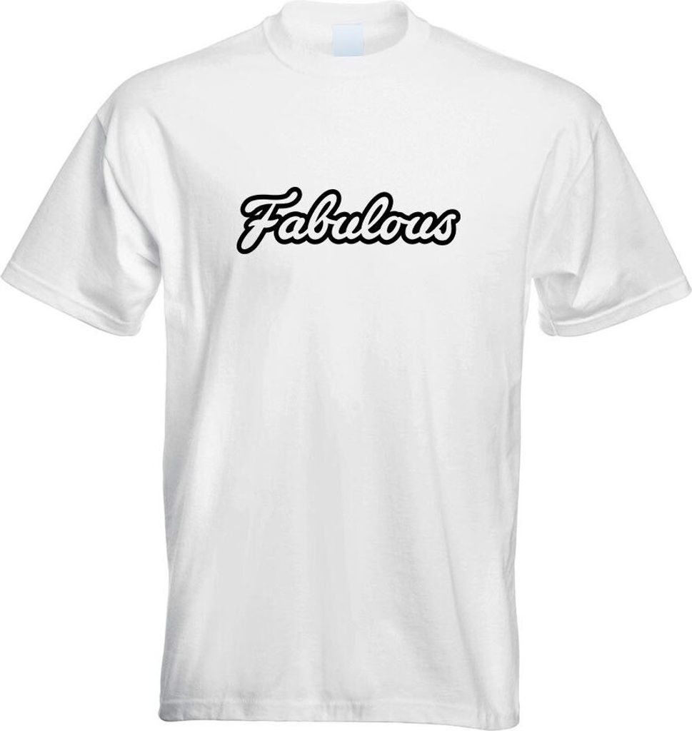 Kiwistar - T-Shirt - Weiss - Fabulous fabelhaft fabled Motiv Bedruckt Funshirt Design Print - mit Motiv Bedruckt - Funshirt Design - Sport - Freize...