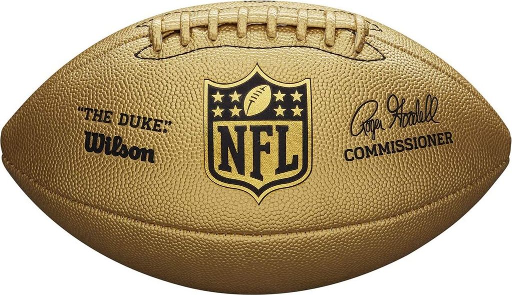 Wilson WTF1826XB Duke Metallic Edition Official Size American Football Ball Gold American Football Artikel