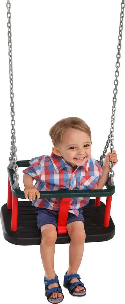 Gebogene Babysitzschaukel mit 30 m verzinkter Kette –  für Produktbild 