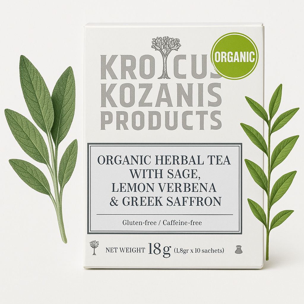 Krokos Kozanis Rooibos-Tee Mit Salbei Verbene Und Safran Produktbild 