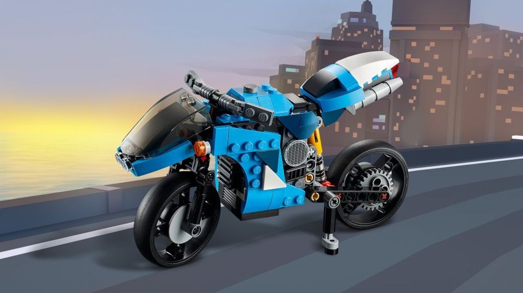 LEGO 31114 Creator 3-In-1 Geländemotorrad aus Bausteinen Produktbild 27