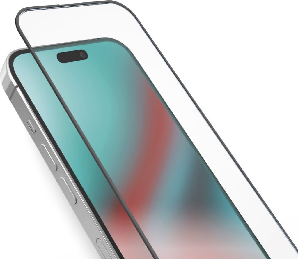 Glas Displayschutz Full Cover für iPhone 16 Pro, Schwarz