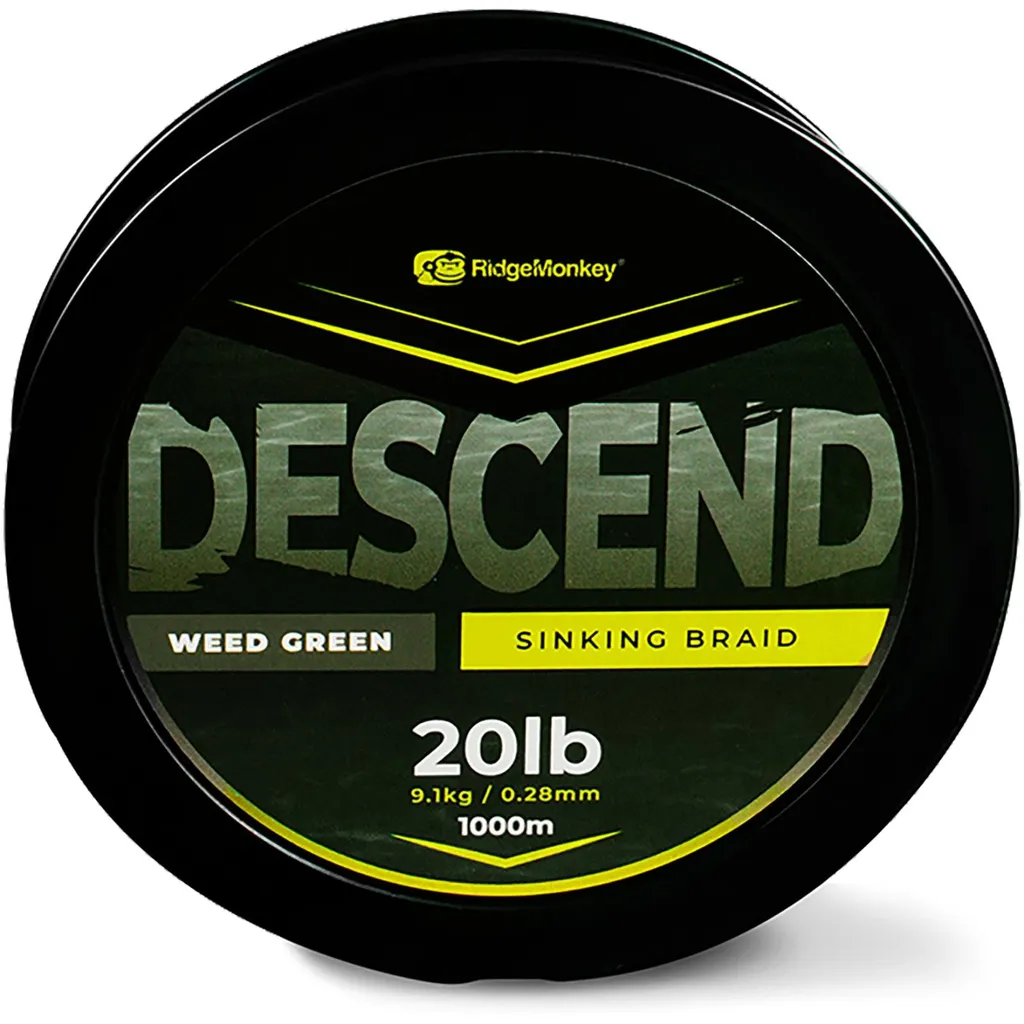 Tresse Carpe RidgeMonkey Descend 0.28mm - Idéal pour Lancer Longue Distance