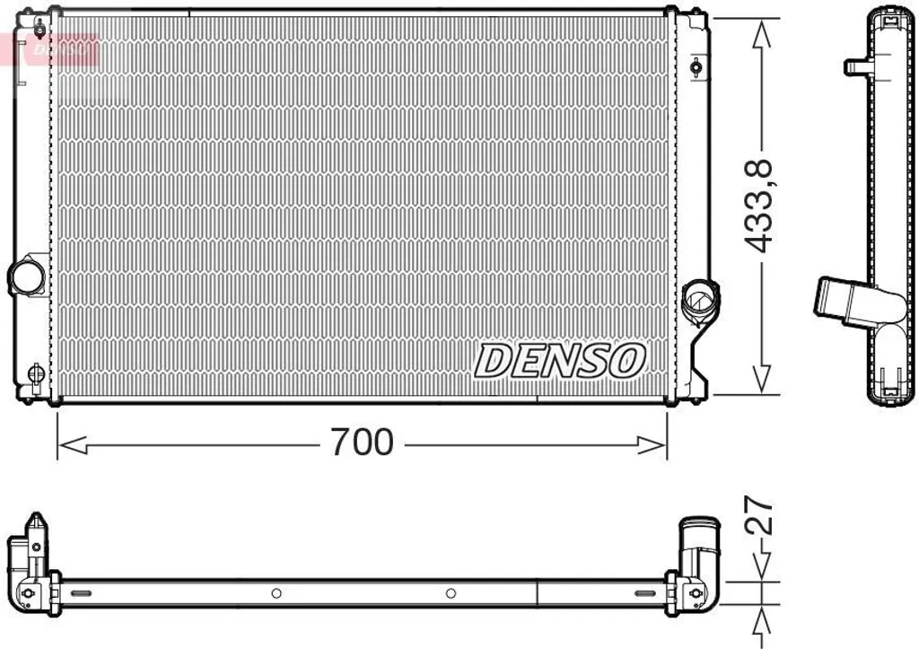 Radiateur de refroidissement moteur pour NX Z1 - Qualité Équipementier