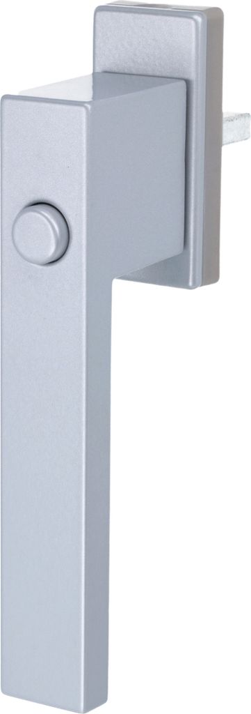 Fenstergriff Fensterolive Rasterolive Kindersicherung Druckknopf Fensterbeschlag Silber