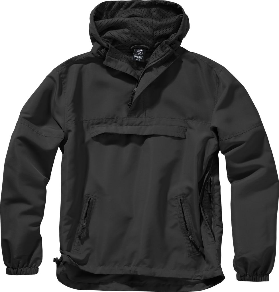 Brandit Summer Windbreaker Hoodie, schwarz, XL Produktbild 