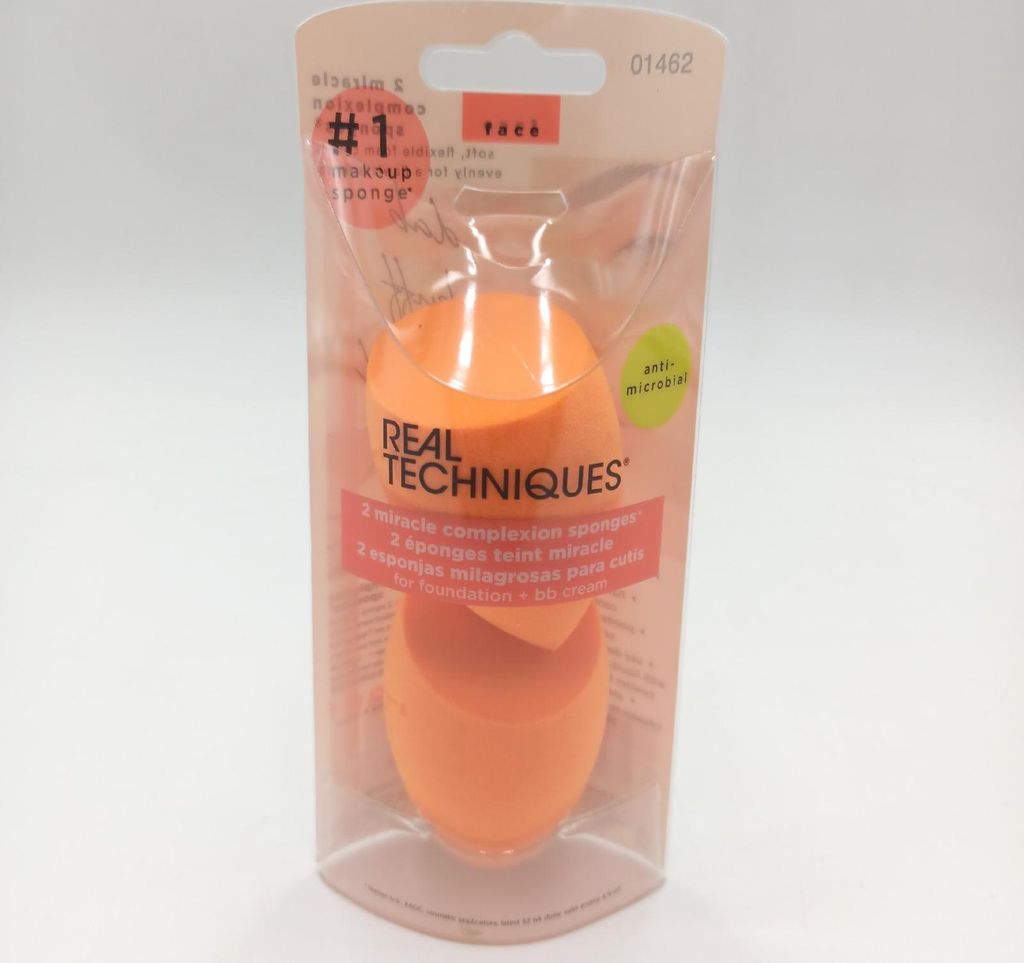 Real Techniques Miracle Complexion Sponges, Abgerundet, Orange, Latex, 2 Stück(e)