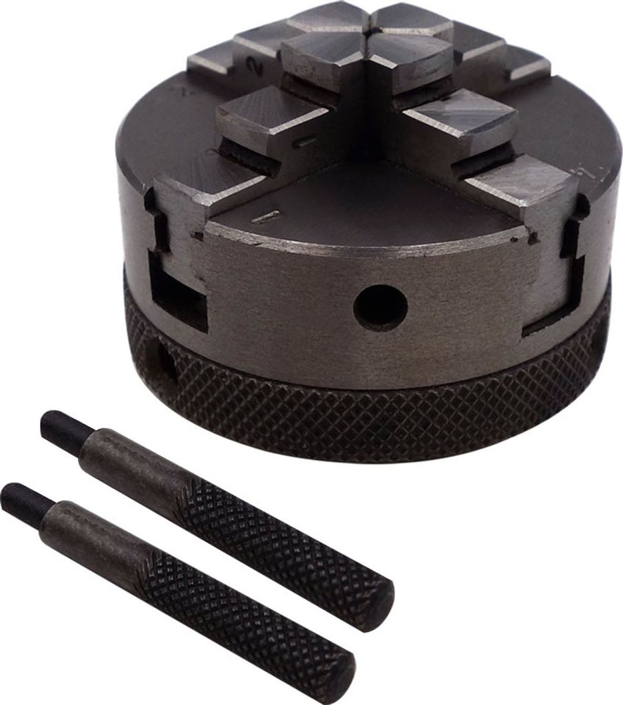 PAULIMOT Mini Vierbackenfutter 50 mm zentral verstellbar Produktbild 
