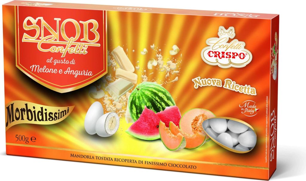 CONFETTI CRISPO | Snob alla Mandorla | MELONE E ANGURIA | 500 gr