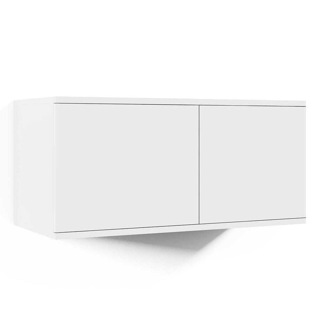 Hängeschrank 100 cm "Modulo", Wandschrank, Weiß, moderne Aufbewahrung, für Flur und Eingangsbereich