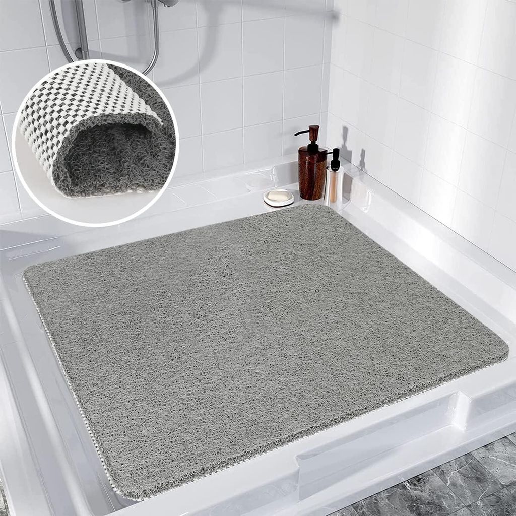 Duschmatte rutschfest 80x80 cm, Weich Komfort Sicherheits Antirutschmatte Dusche, Badematte mit Ablaufl?chern, rutschmatte dusche fš¹r Badewanne ...