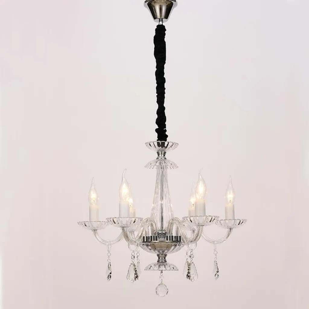 Lustre suspension en cristal moderne pour éclairage de salle à manger