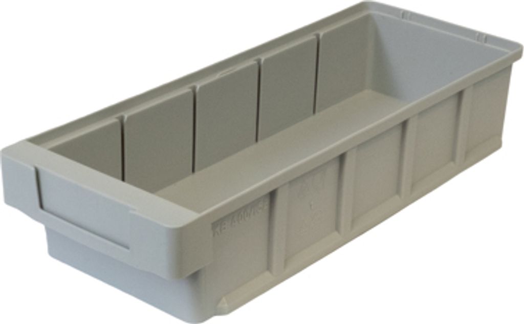 SuperSparSet 10x Regalkasten Classic | Grau | HxBxT 8,3x15x60cm | Polypropylen | Sichtlagerkasten, Sortimentskasten, Sortimentsbox, Kleinteilebox