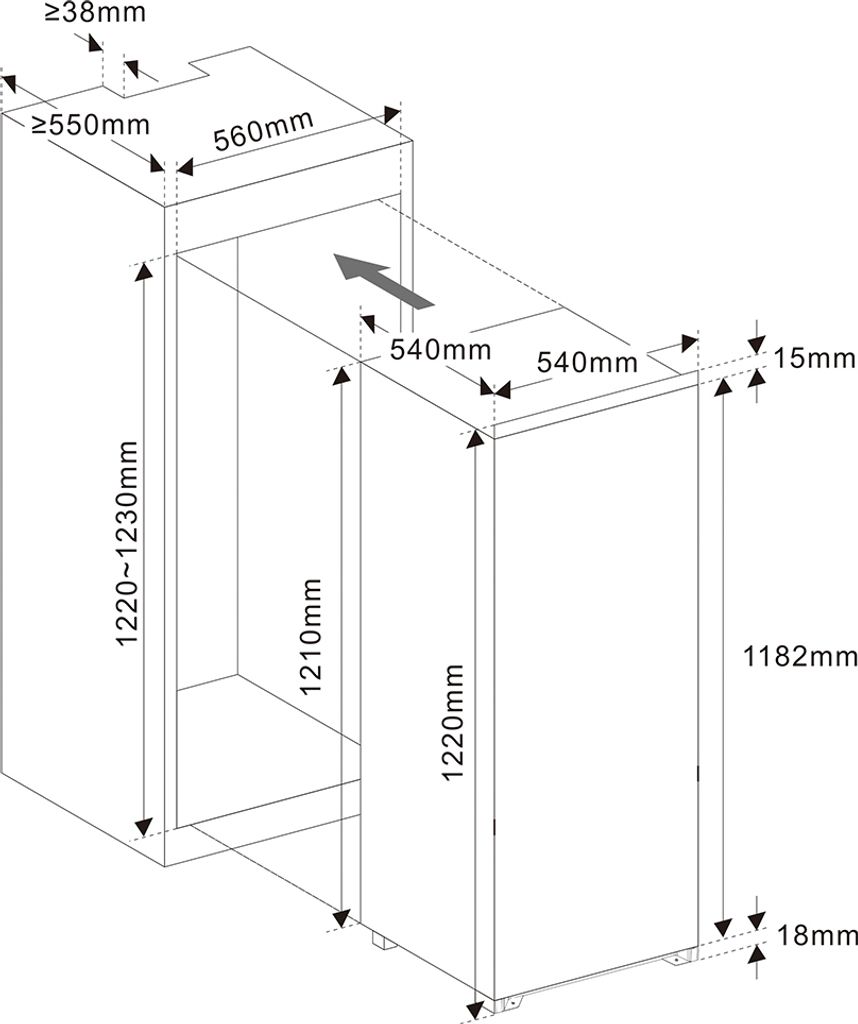 PKM KS 215.0 EB2 Einbau-Kühlschrank Produktbild 