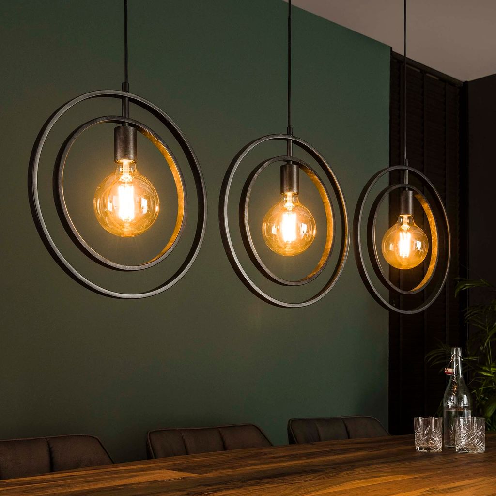 Hoyz - Industrielle Hängelampe - 3 Lampen - Turn Around - Produktbild 