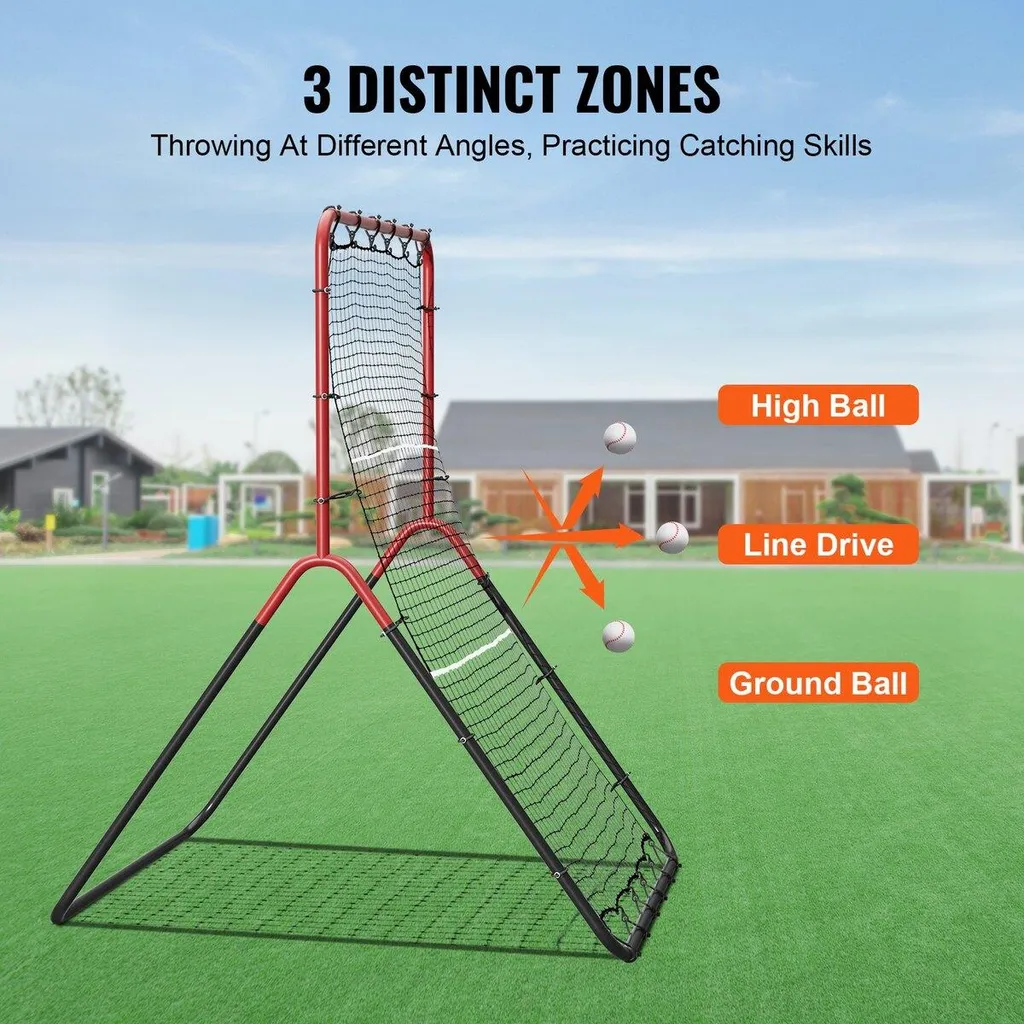 Mur de Rebond de Baseball Professionnel 3-Way Trainer pour Entraînement