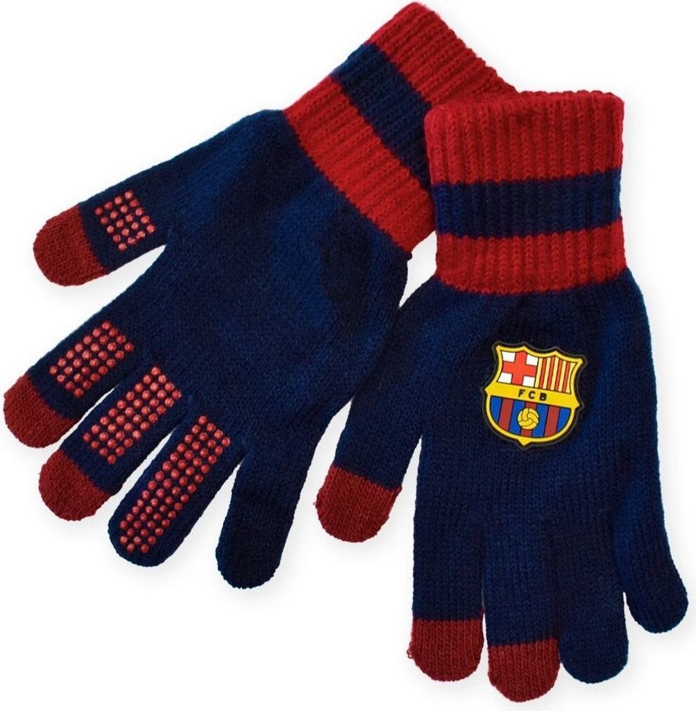FC Barcelona winterhandschoenen, maat S, blauw, Productafbeelding 