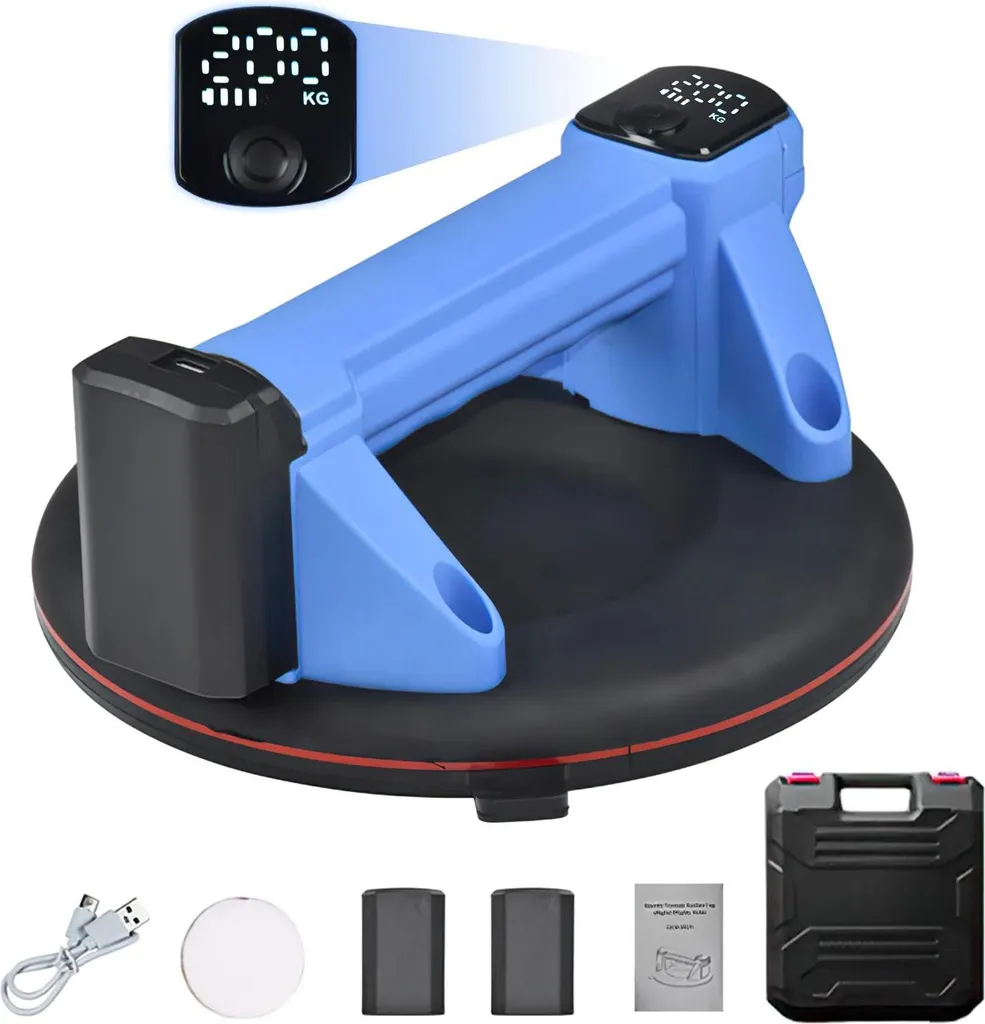 Ventouse électrique pour poser carrelage et granit - Charge lourde 220 kg