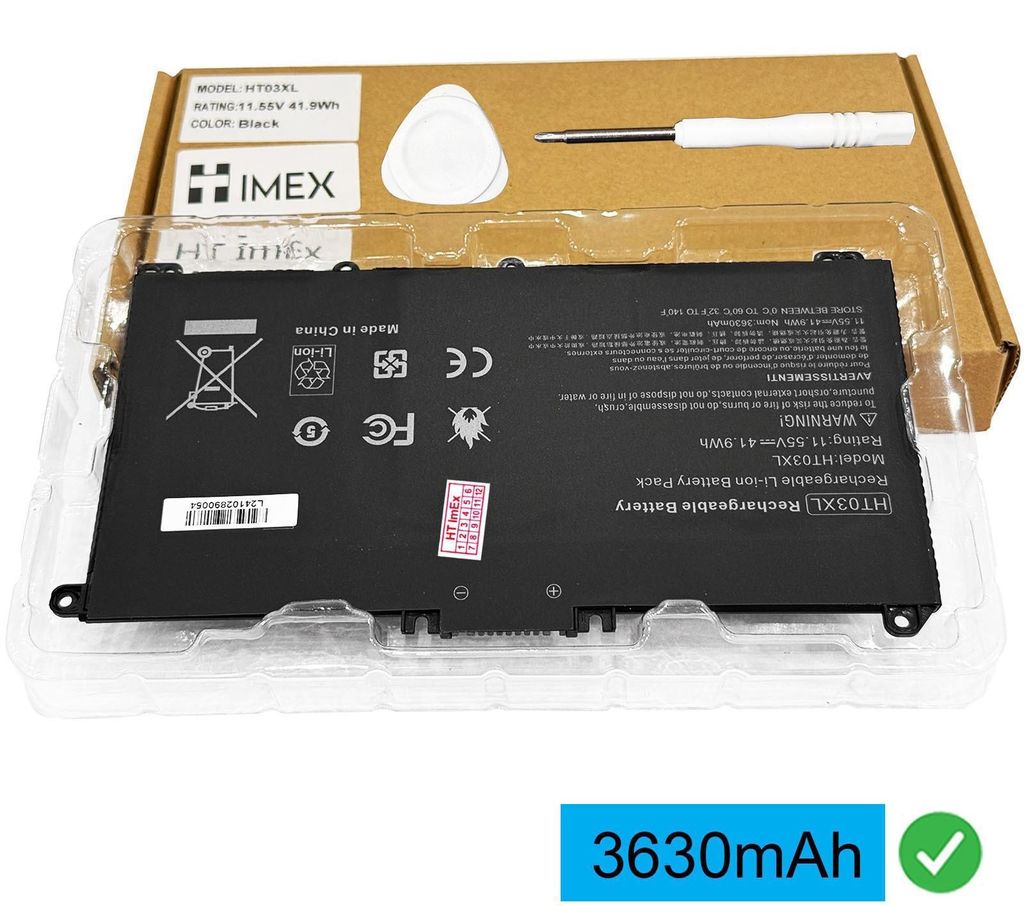 Notebook AKKU Batterie 3630mAh 11.55V Battery kompatibel mit HP TPN-I131, P/N: HSTNN-UB7J, P/N: L11421-2D1
