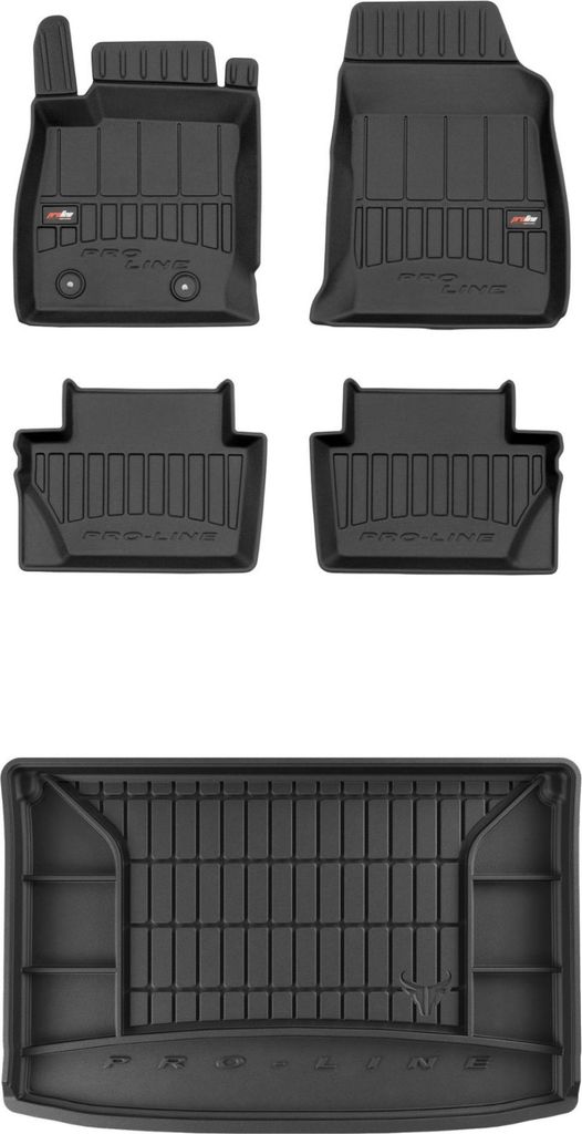 FROGUM Gummimatten Auto Fußmatten + Kofferraummatte für Ford EcoSport II 2017-22