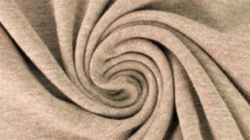 Jersey Yara Toffee Melange 220 g/m², ca. 0,5 m lang, ca. 1,5 m breit, Stoffe Meterware, Baumwolljersey