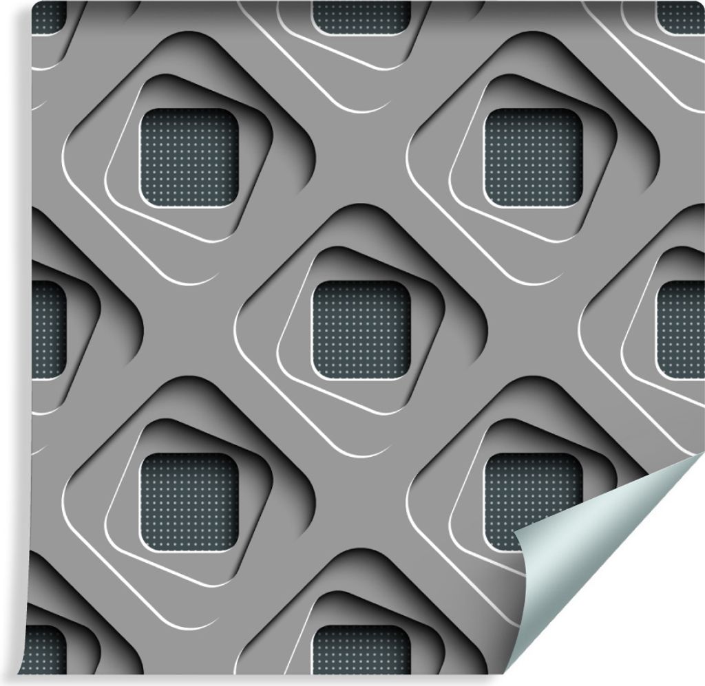 10m VLIES TAPETE Rolle Isometrisches Muster 3D Effekt XXL