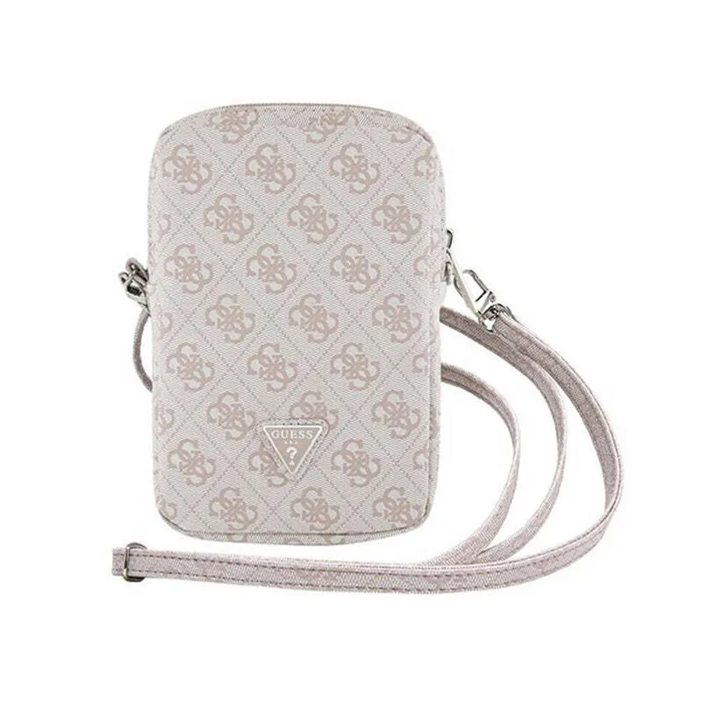 Guess Zip 4G Triangle Pink Bag - Borsa Smartphone Originale - 2